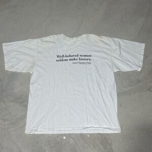 VTG Y2K T Shirt Size 2XL 2004 Alore' Laurel Thatcher Ulrich USA *STAINED*